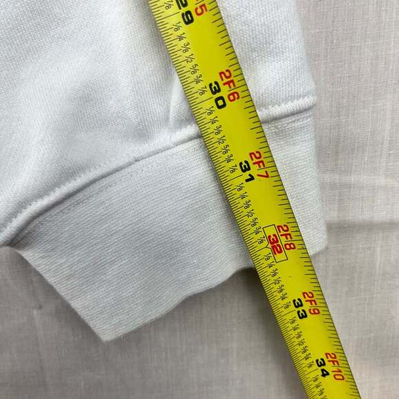 GUESS Originals Eco Mens Medium Earth Day White Crewneck Sweatshirt - Picture 10 of 10